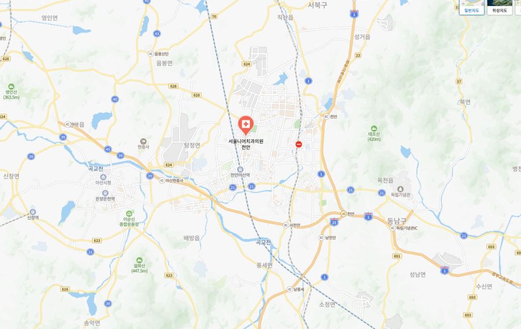 아산 치과 추천 배방 탕정 천안아산역 불당동 생활권 비교 지도